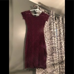 Burgundy Maurice’s Cocktail Dress